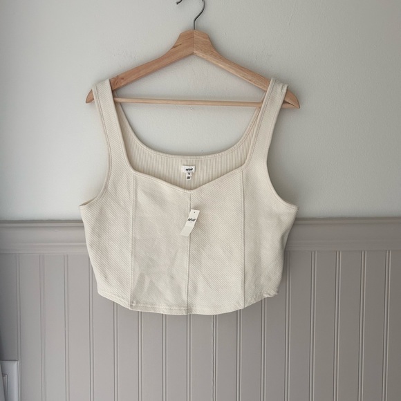 aerie Tops - ✨ 🤍 NEW with Tags – Aerie Cream Bustier Tank XL NWT